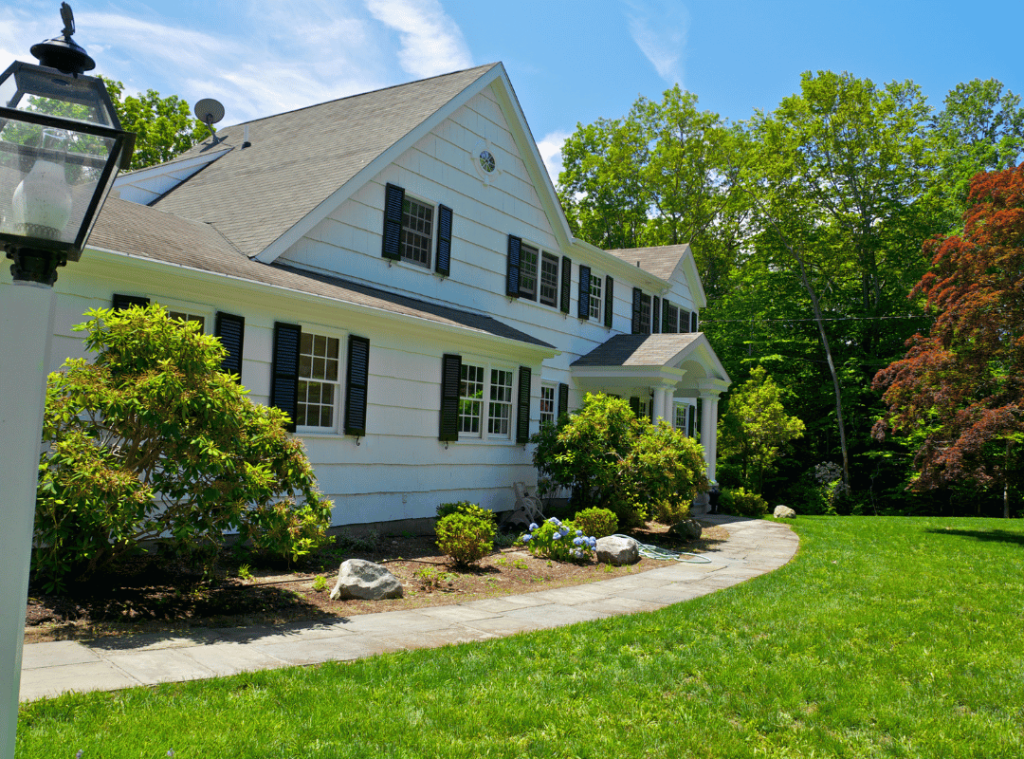 Connecticut colonial style suburban home