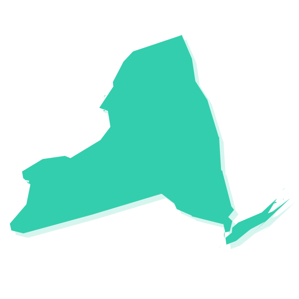 new york green state outline